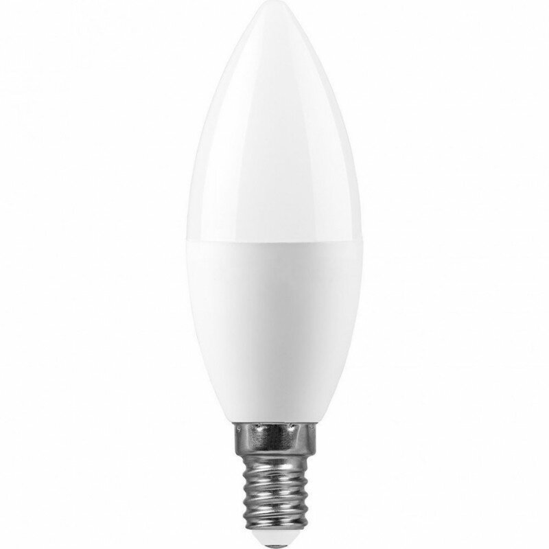 Feron Лампа светодиодная, (13W) 230V E14 6400K С37, LB-970 1 шт.
