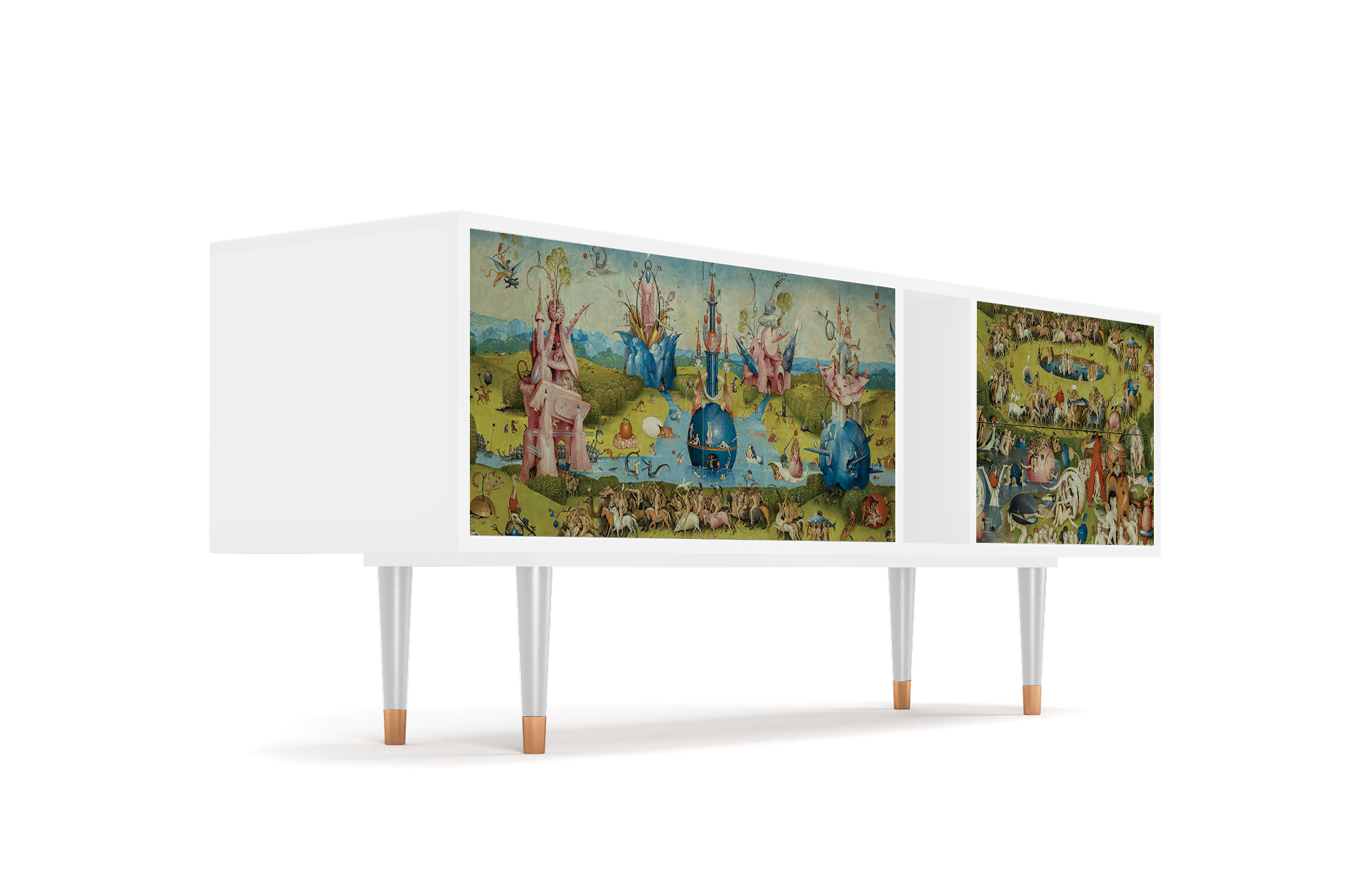 ТВ-Тумба - STORYZ - T1 The Garden by Hieronymus Bosch, 170 x 69 x 48 см, Белый - фотография № 4