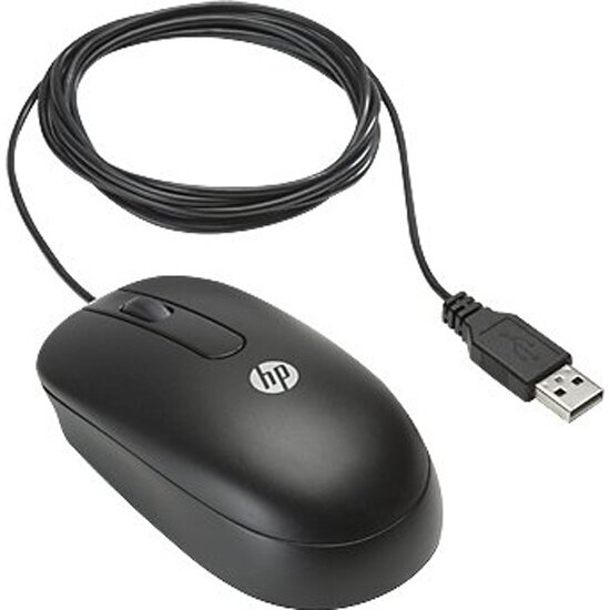 Мышь HP QY777AA черный оптическая (800dpi) USB (2but) (QY777AA)