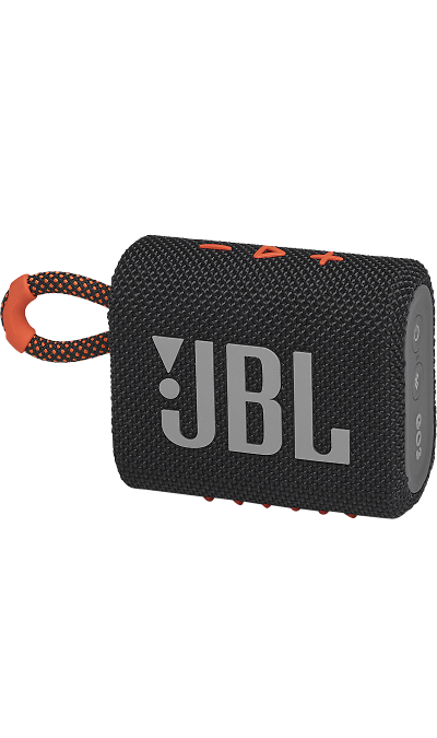 JBL Колонка портативная JBL GO 3, черно-оранжевая