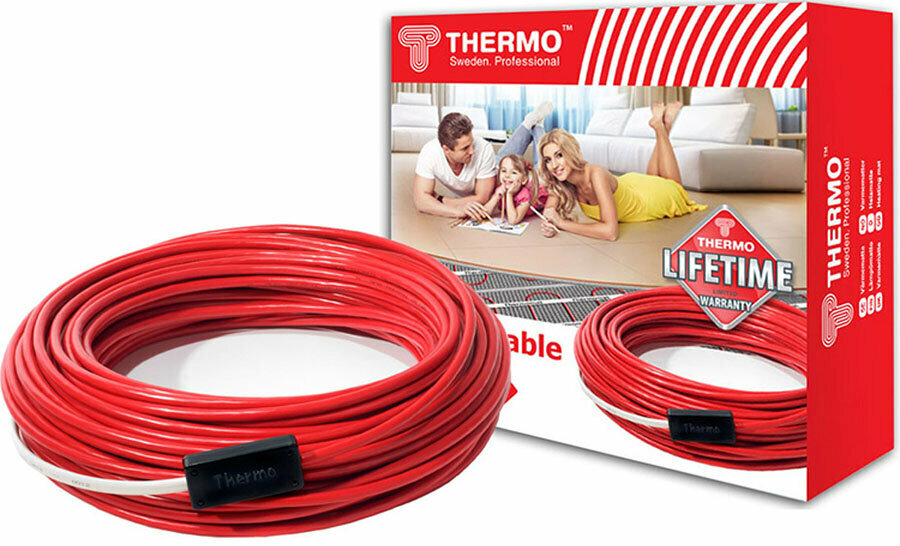 THERMO Thermocable SVK-20 теплый пол греющий кабель 8м, 165Вт (1,5 кв.м)