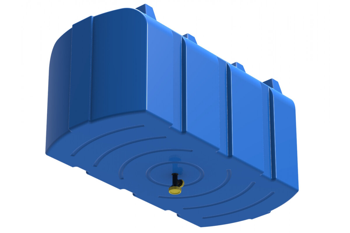 Душевой бак POLIMER GROUP серии R, 300 литров, голубой DR300S13 - фотография № 2