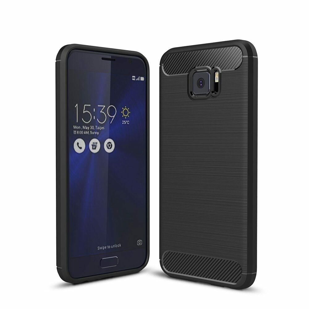 Чехол-накладка Carbon Fibre для Asus Zenfone 4V V520KL (черный)
