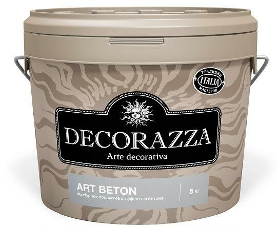 Decorazza Art Beton / Декоразза Арт Бетон декоративное фактурное покрытие с эффектом художественного бетона серый 4кг