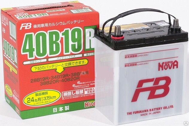 Автомобильный аккумулятор Furukawa Battery Super Nova 40B19R