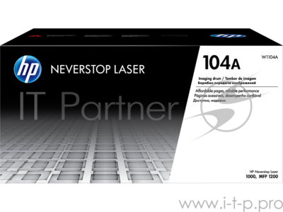 Блок фотобарабана HP 104 W1104a черный ч/б:20000стр. для HP Neverstop Laser 1000a/1000w/1200a/1200w