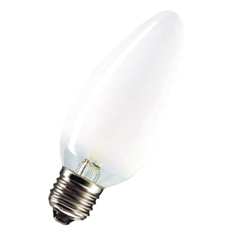 Лампа накаливания Osram CLASSIC B FR 40W 230V E27 (свеча матовая d=35 l=100) 4008321411365