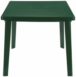 Стол пластиковый квадратный Стандарт Пластик 80x80x71 см темно-зеленый