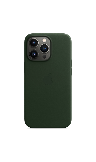 Apple Чехол-крышка Apple MM173ZE/A MagSafe для iPhone 13, кожа, зеленая секвойя