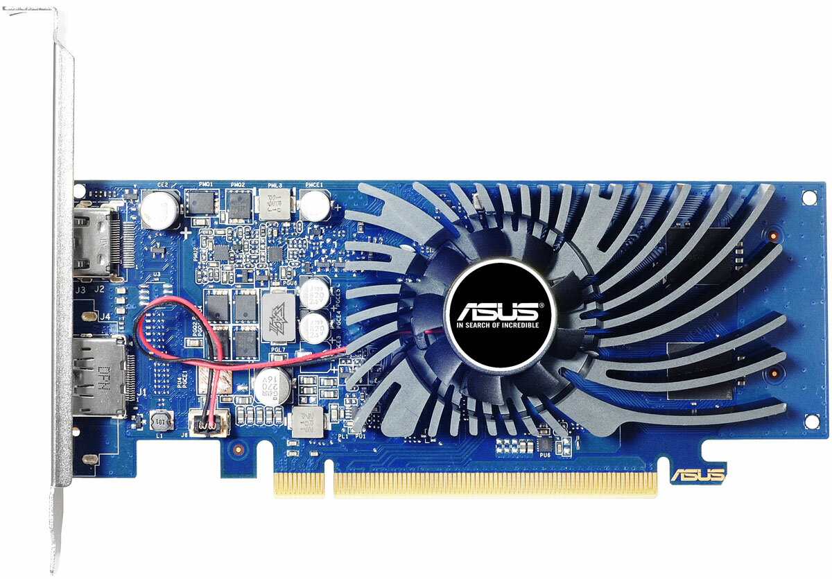 ASUS GeForce GT 1030 1228Mhz PCI-E 30 2048Mb 6008Mhz 64 bit DVI HDMI