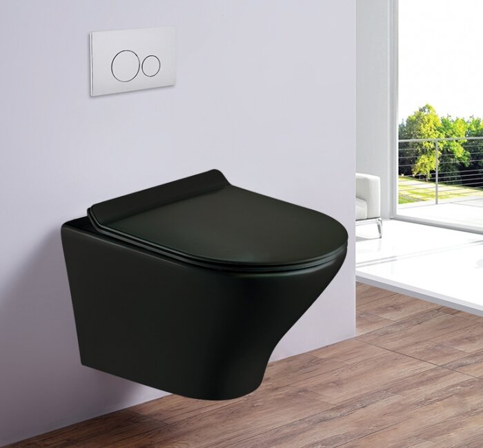 Унитаз Esbano Aster черный матовый