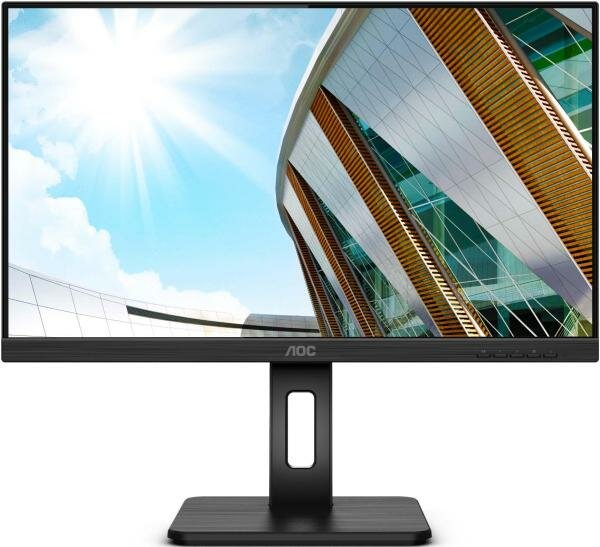 Монитор AOC 23.8 Pro Q24P2Q черный IPS LED 16:9 HDMI M/M матовая HAS Pivot 250cd 178гр/178гр 2560x1440 D-Sub DisplayPort FHD USB 5.14кг