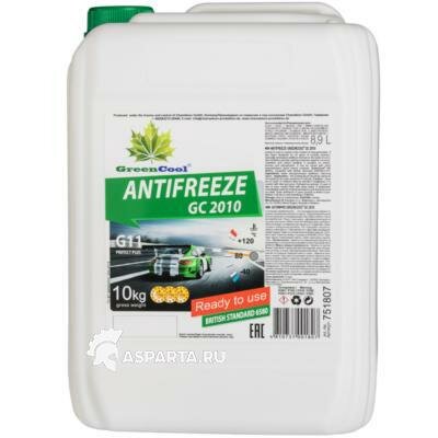 GREENCOOL 751807 Антифриз GREENCOOL зеленый 10л