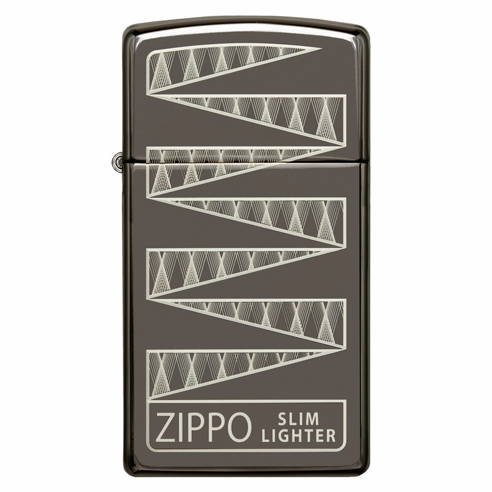 Зажигалка Zippo Slim 65th Anniversary Black Ice 49709 - фотография № 2