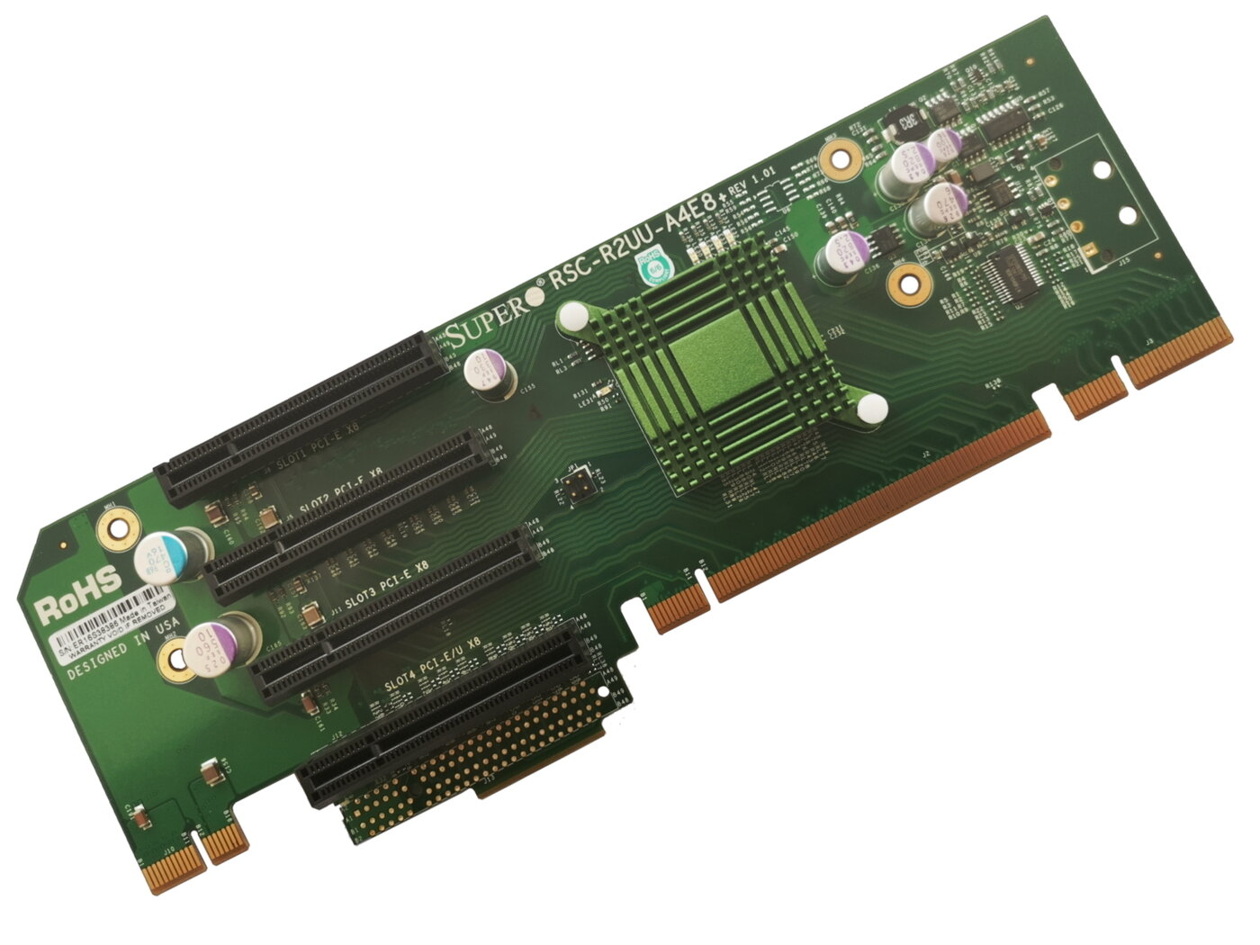 Переходная плата SuperMicro Riser 4 PCI-E X8 RSC-R2UU-A4E8+