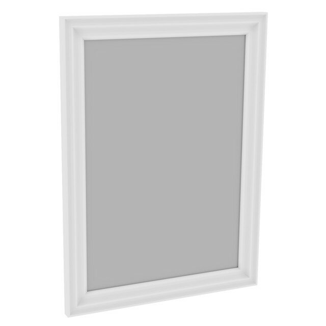 фото Зеркало навесное в раме кантри 520х24х700мм белый сосна