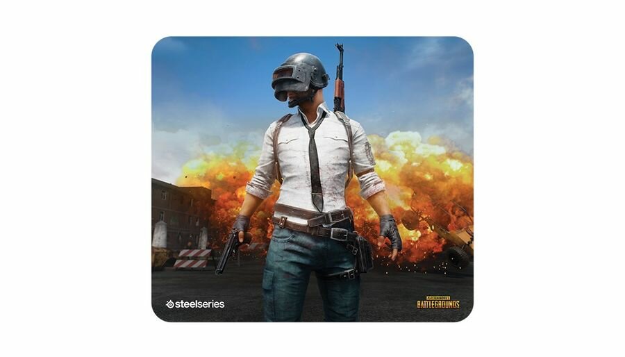 Коврик для мыши Steelseries QcK+ PUBG Erangel Edition рисунок