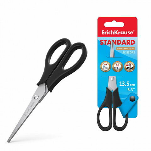 Ножницы ErichKrause Standard 13.5см 21919ЕК