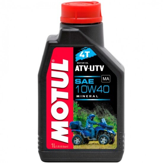 Моторное масло MOTUL ATV-UT 4T 10W-40 для мотовездеходов и квадроциклов, 1 л