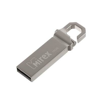Флешка Mirex CRAB, 16 Гб, USB2.0, чт до 25 Мб/с, зап до 15 Мб/с, цвет серебристый Mirex 4245658