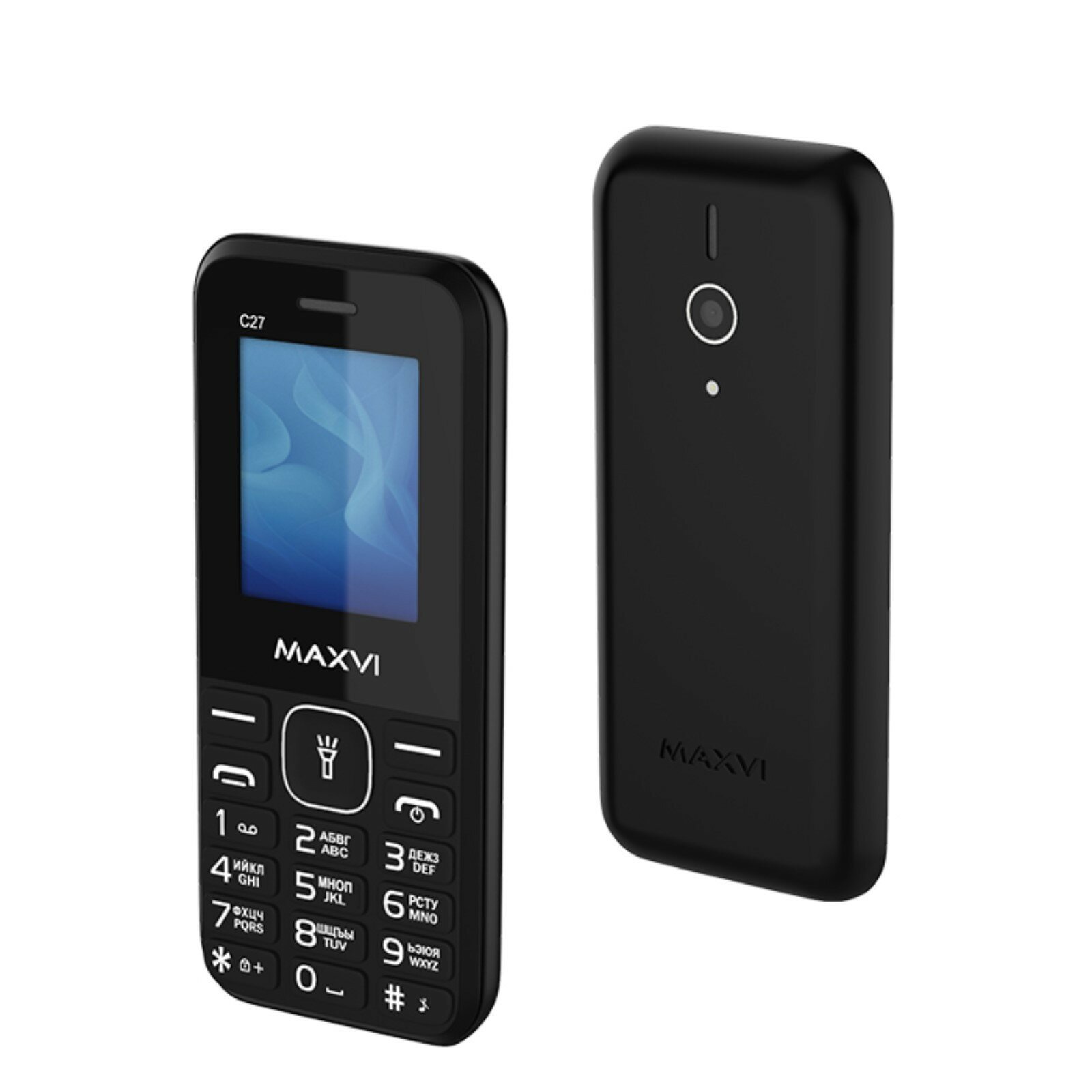 Сотовый телефон C27 1.77" 1.3 Мп microSD 2 sim FM фонарик 600 мАч черный