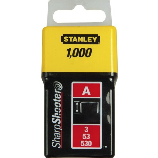 Скобы для мебельного степлера STANLEY HAND TOOLS Stanley 1-TRA209T, 14 мм тип "А" (5/53/530) 1000шт