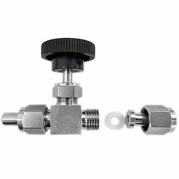 фото Игольчатый кран тонкой настройки 8 мм (нержавейка)
