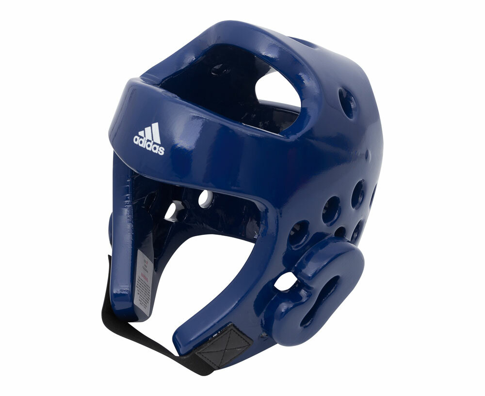 Шлемы боксёрские: Шлем для тэквондо Adidas Head Guard Dip Foam WT синий, размер S, артикул adiTHG01