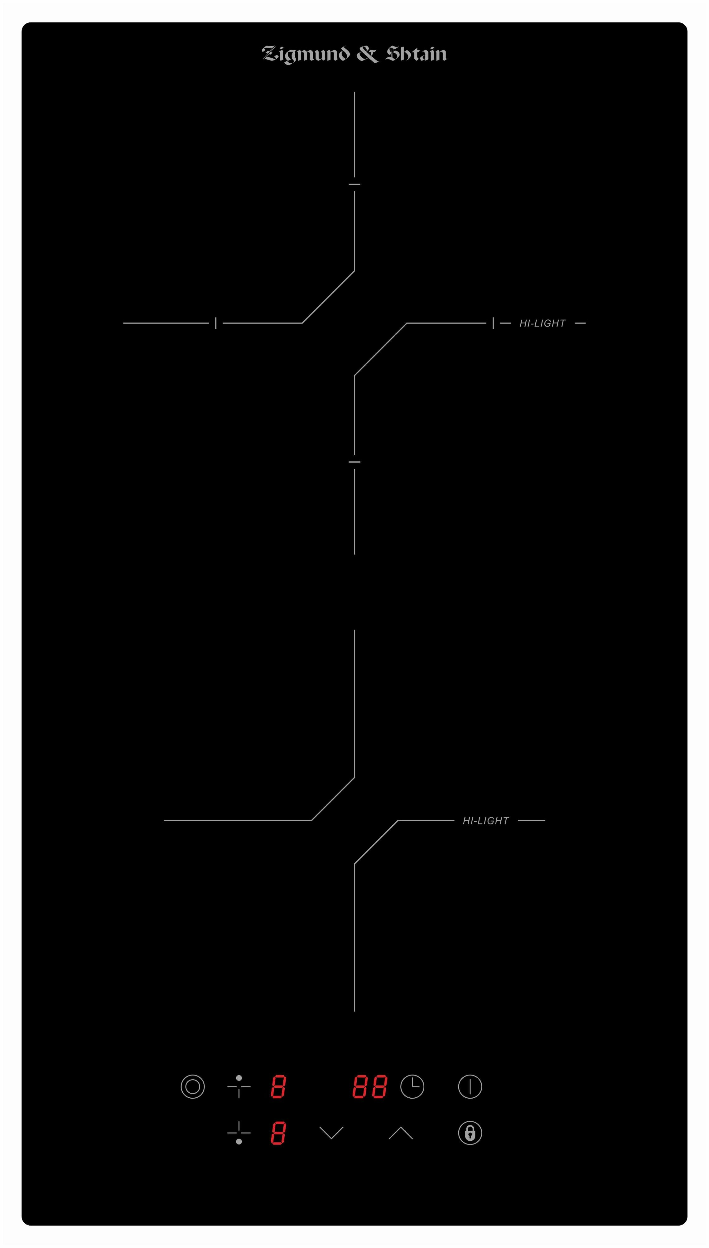 Варочная панель Домино электрическая Zigmund Shtain CN 38.3 B