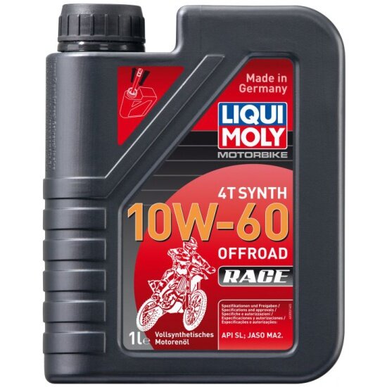 Синтетическое моторное масло LIQUI MOLY Motorbike 4T Synth Offroad Race 10W-60