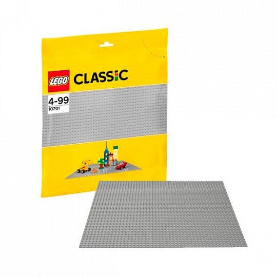 Пластина строительная Лего, серого цвета Lego Classic 10701-L