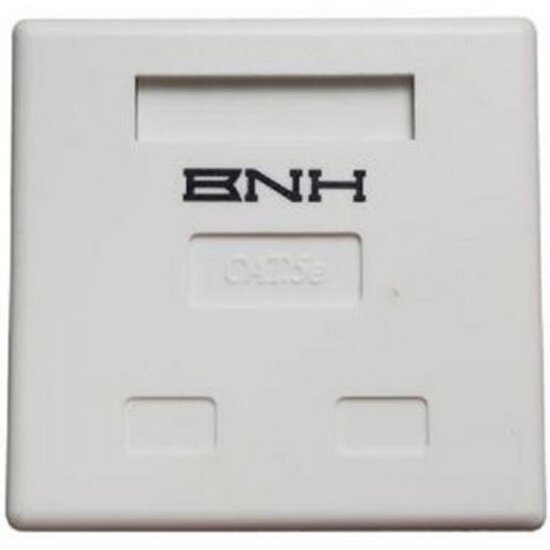 Розетка компьютерная Bnh , 2x RJ45, кат. 5е, неэкр, внешняя, цвет: белый, (B400.2-5E-OB)