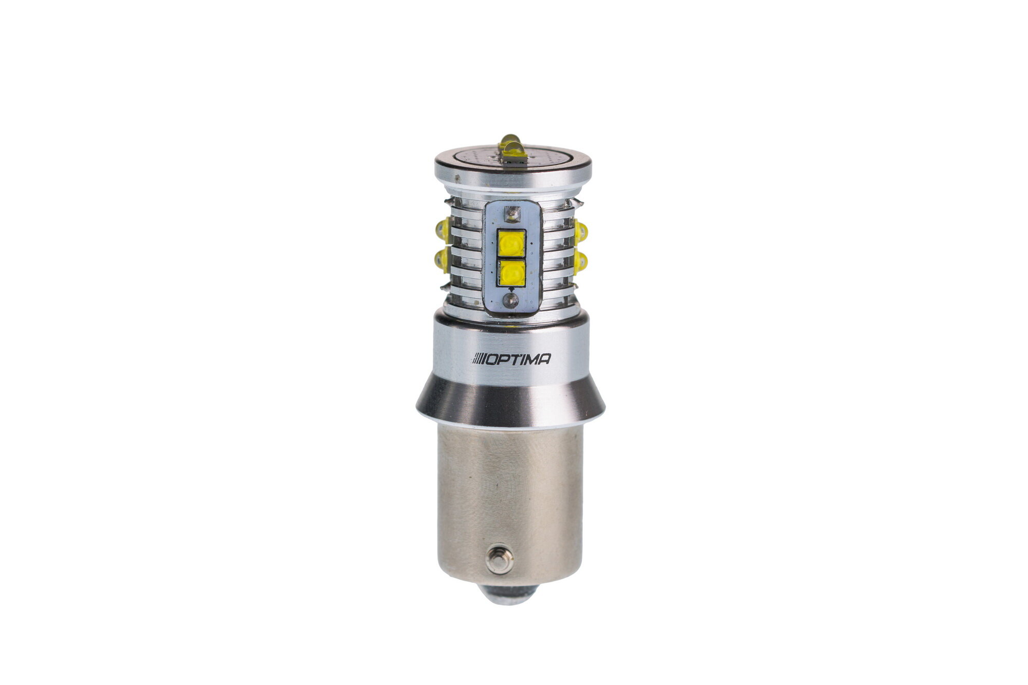 Светодиодная лампа Optima Premium P21W MINI CREE XB-D CAN 5100k 12V (белая) (1 лампа)