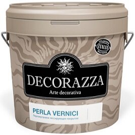 Декоративный Состав Decorazza Perla Vernici 1л PL 11-15, Перламутровый для Придания Декоративного Эффекта Гладким и Фактурным Покрытиям.