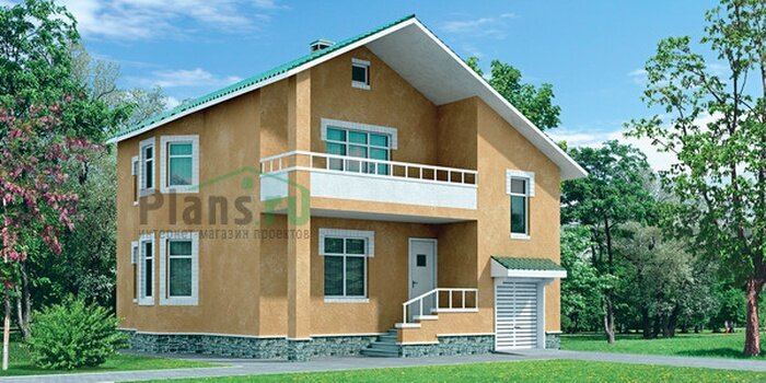 Проект дома Plans-31-45 (184 кв.м, кирпич) - фотография № 1