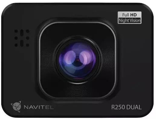 Видеорегистратор NAVITEL R250 Dual 2 камеры черный