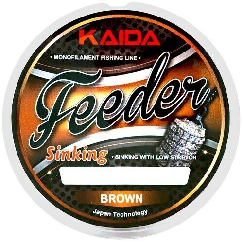 Леска Kaida FEEDER Sinking 200м Brown 0.286мм 7.07кг 15.58Lb
