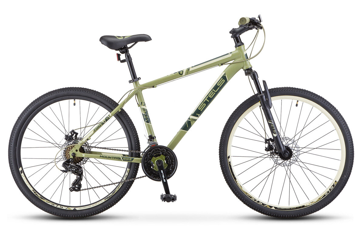 Горный (MTB) велосипед STELS Navigator 700 MD 27.5 F010 (2019) рама 19" Хаки