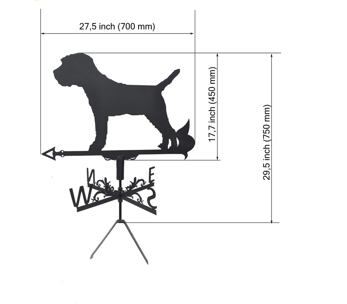 Флюгер металлический Собака - фотография № 2