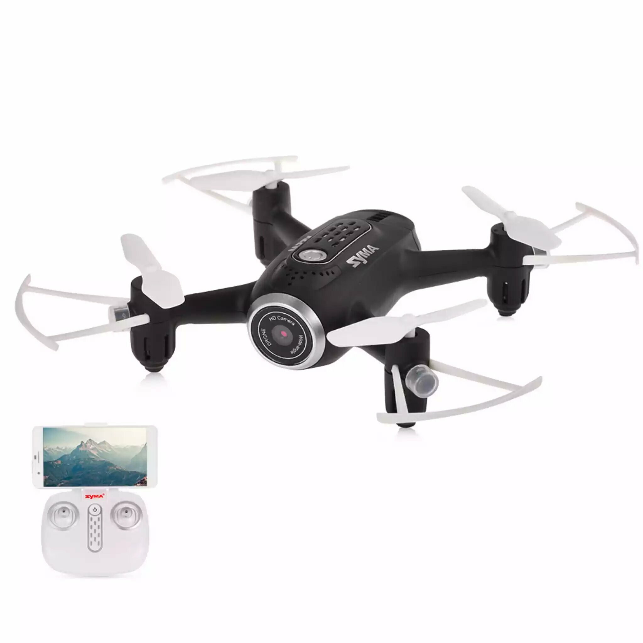 Квадрокоптеры и мультироторы Syma Радиоуправляемый квадрокоптер Syma X22SW Black FPV RTF 2.4G - SYMA-X22SW-BLACK