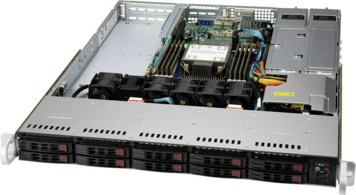 Сервер в корпусе высотой 1U Никс sS9600/pro1U S924U1Ki Xeon Silver 4314/64 ГБ/1 x 1 Тб SSD/Aspeed AST2600