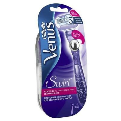 Бритва Gillette Gillette Venus Swirl Flexiball, 1 сменная кассета Gillette 1335307 .