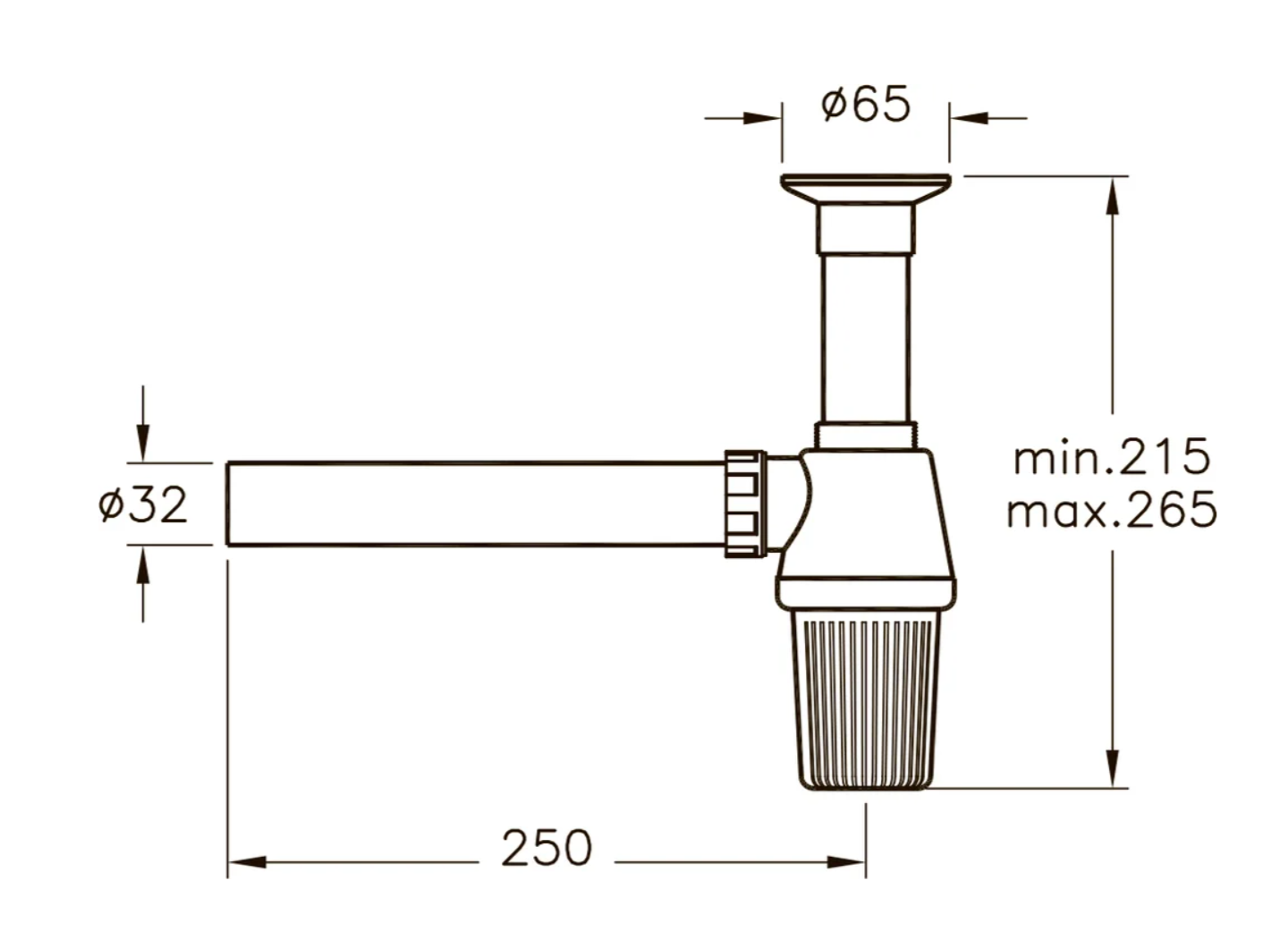 Сифон для раковины (пластиковый) VitrA Syphon A45109