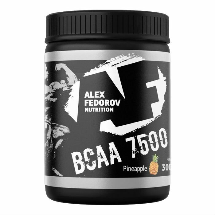 Alex Fedorov Nutrition BCAA 7500 вкус Ананаса порошок 300г