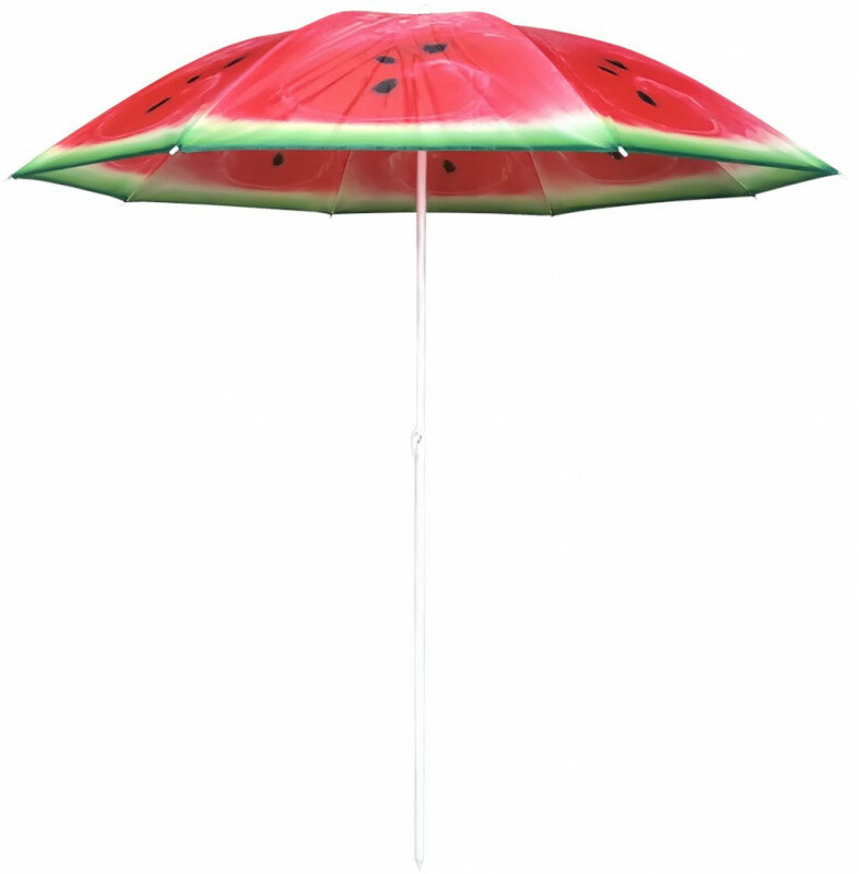 Зонт пляжный регулируемый Арбуз 180 см - фотография № 1