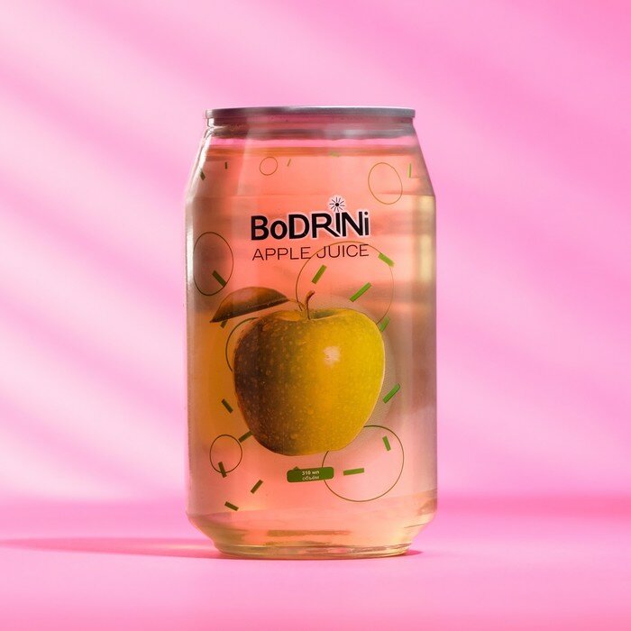 Напиток BoDRINi негазированный со вкусом Яблоко, 310 мл - фотография № 1