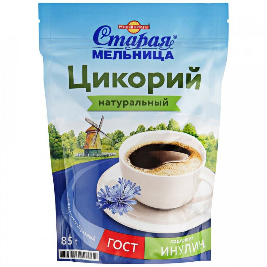 Упаковка 12 штук Цикорий Русский продукт Старая мельница 85г пак