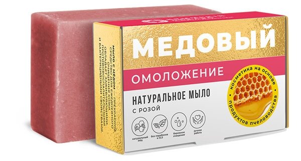 фото Мыло медовое "Омоложение", 100г, Дом Природы