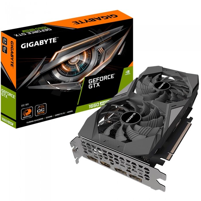 Gigabyte GTX1660SUPER OC 6G GDDR6 192bit HDMI 3xDP GV-N166SOC-6GD RTL {10} (305888) GV-N166SOC-6GD