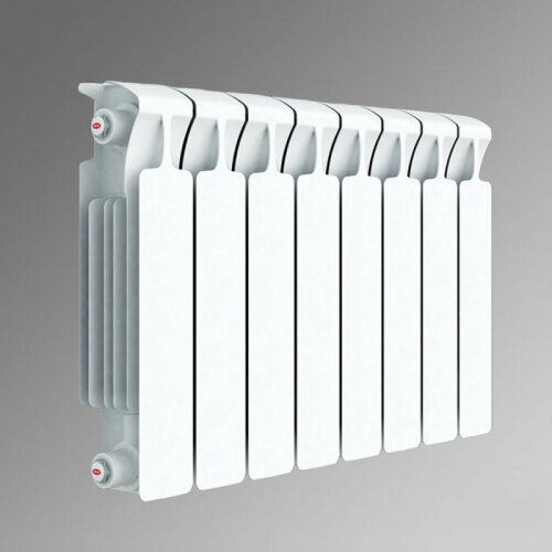 Радиатор биметаллический RIFAR BASE Ventil 500 х 10 секций подключение боковое (2000 Вт) (RB50010)